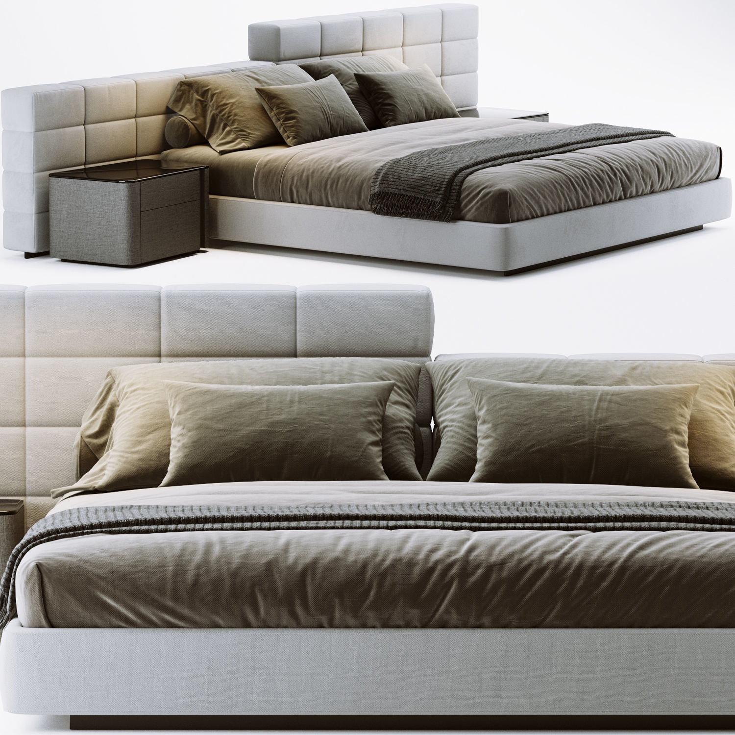 Lawrence Bed 3D model_3