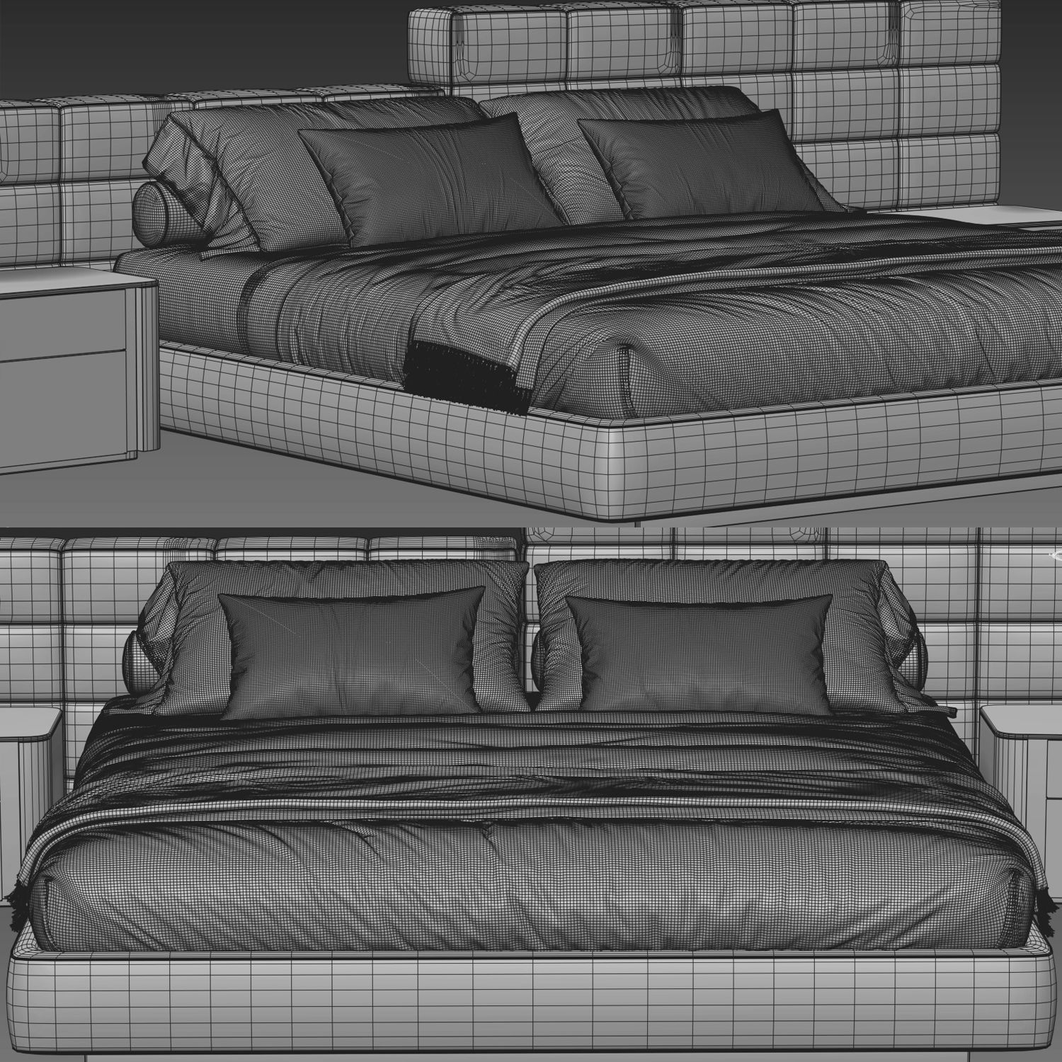 Lawrence Bed 3D model_1
