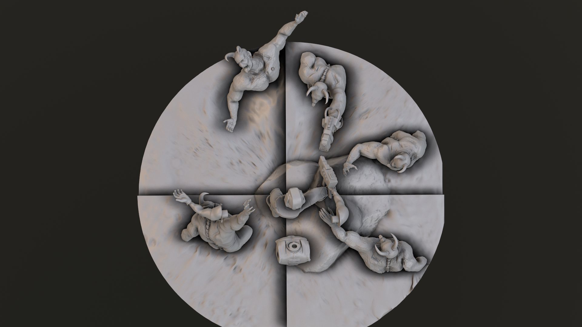 Doom 1 Box Cover Classic Diorama Printable 3D print model_18