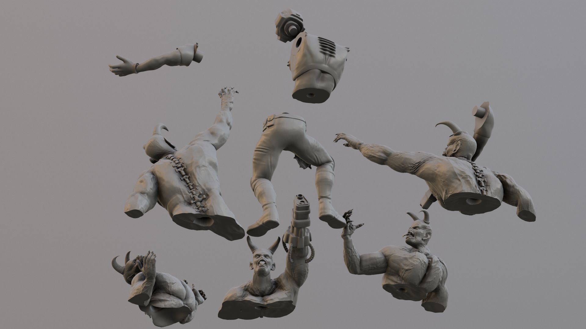 Doom 1 Box Cover Classic Diorama Printable 3D print model_16