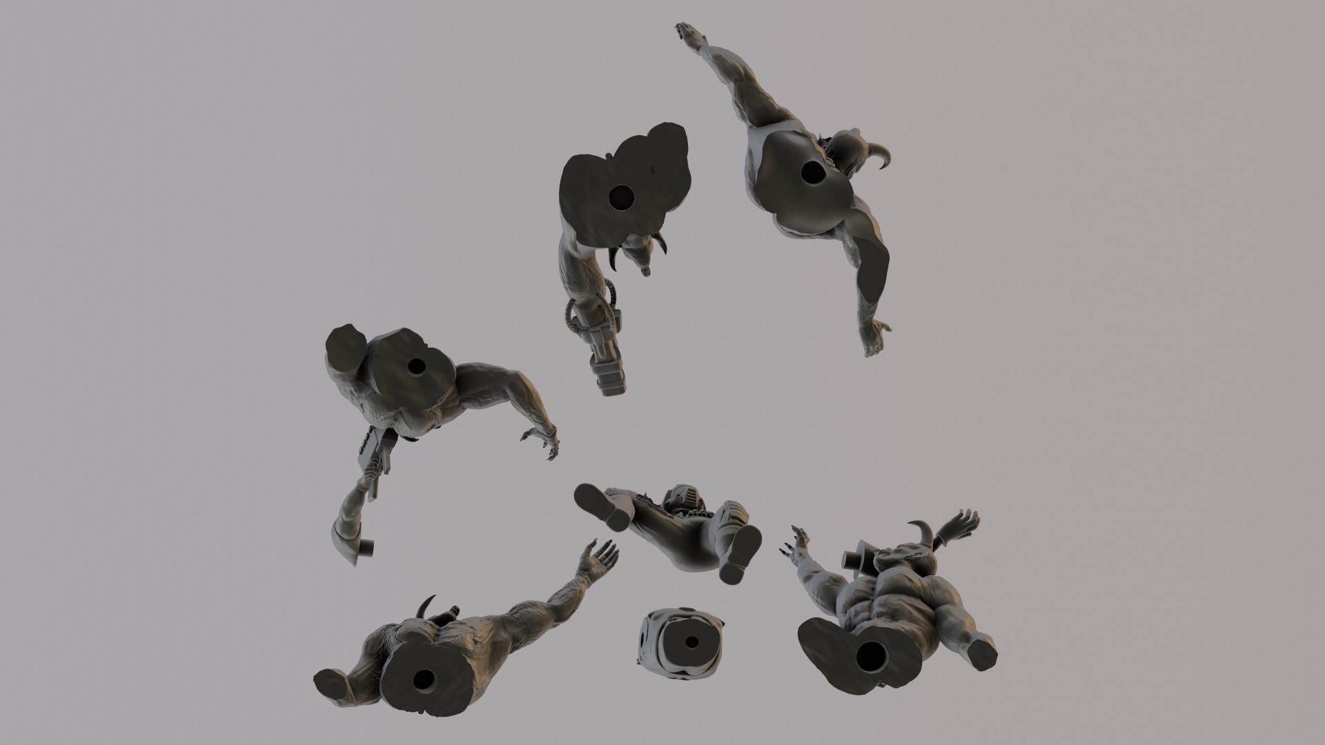 Doom 1 Box Cover Classic Diorama Printable 3D print model_17