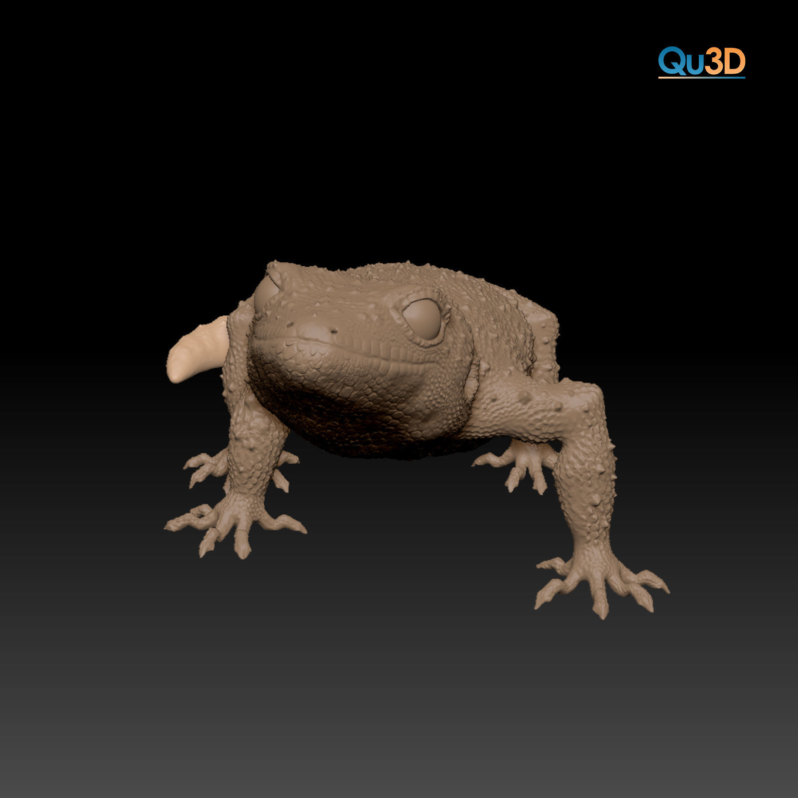 Leopard Gecko Female Eublepharis macularius STL 3D print model 3D print model_3