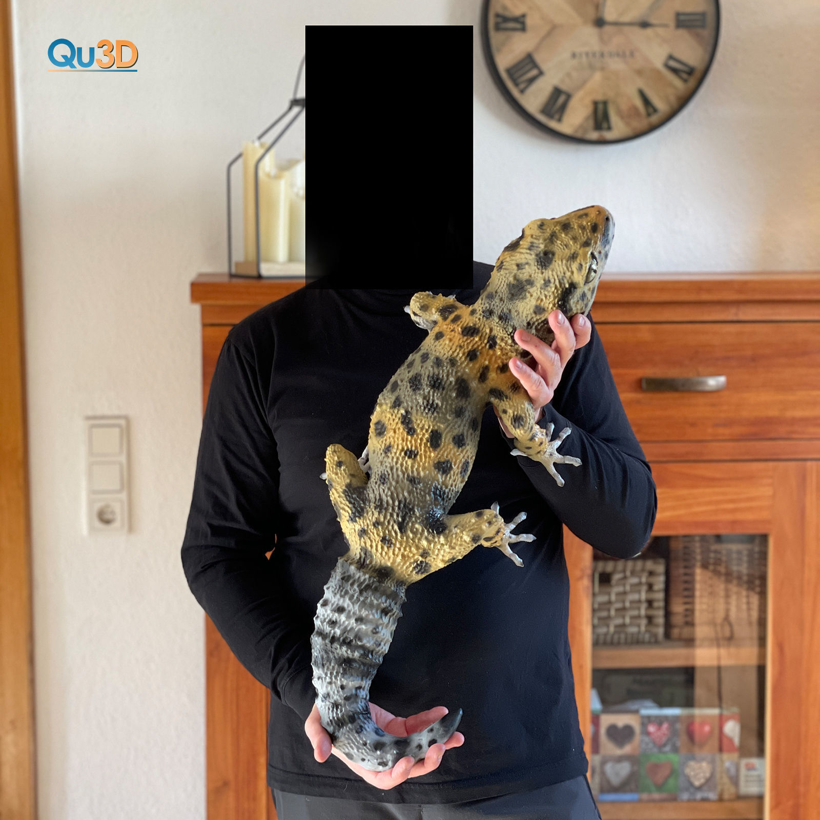 Leopard Gecko Female Eublepharis macularius STL 3D print model 3D print model_10