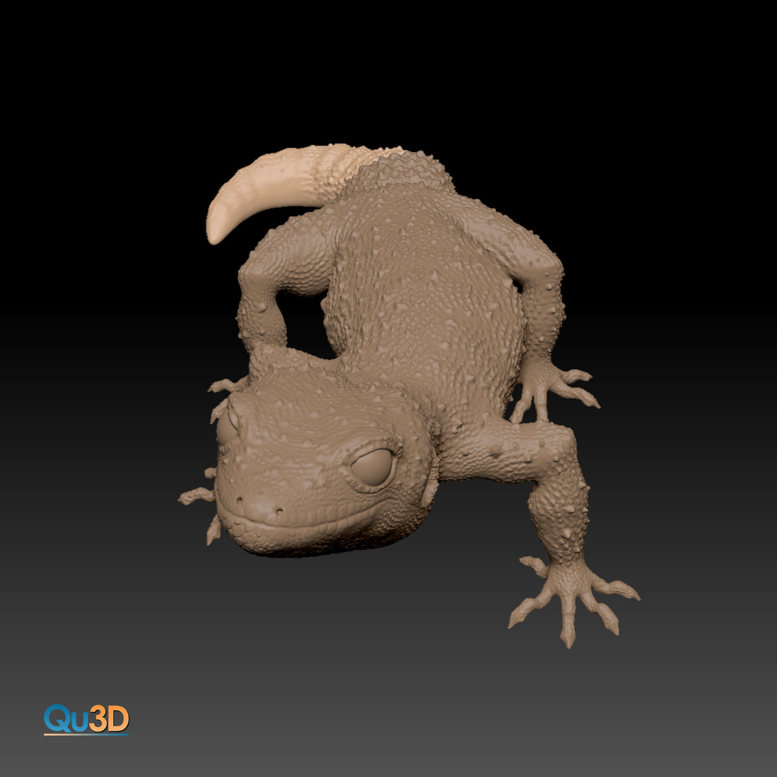 Leopard Gecko Female Eublepharis macularius STL 3D print model 3D print model_5