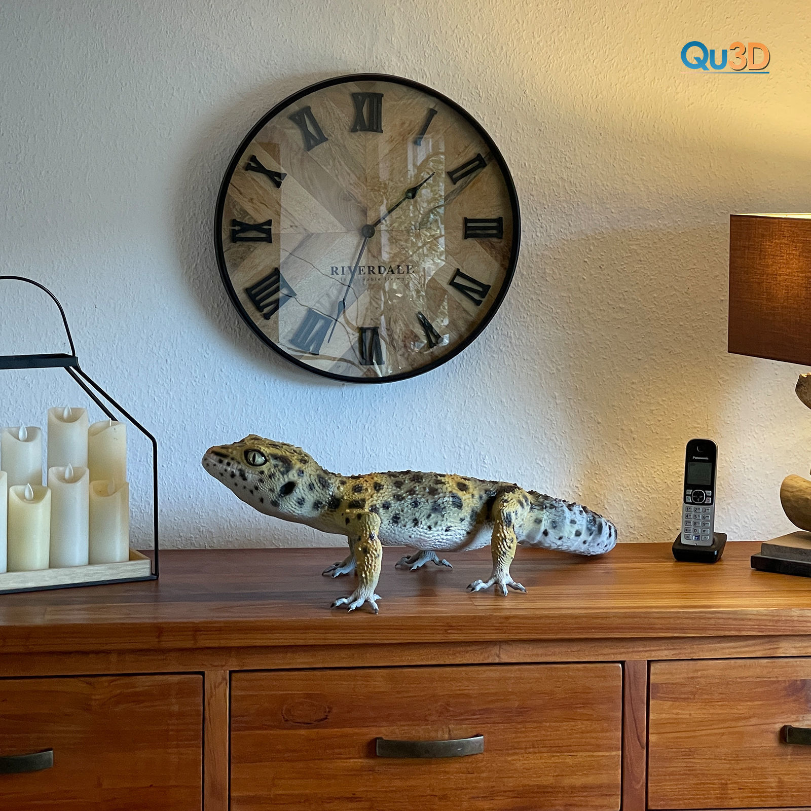 Leopard Gecko Female Eublepharis macularius STL 3D print model 3D print model_9