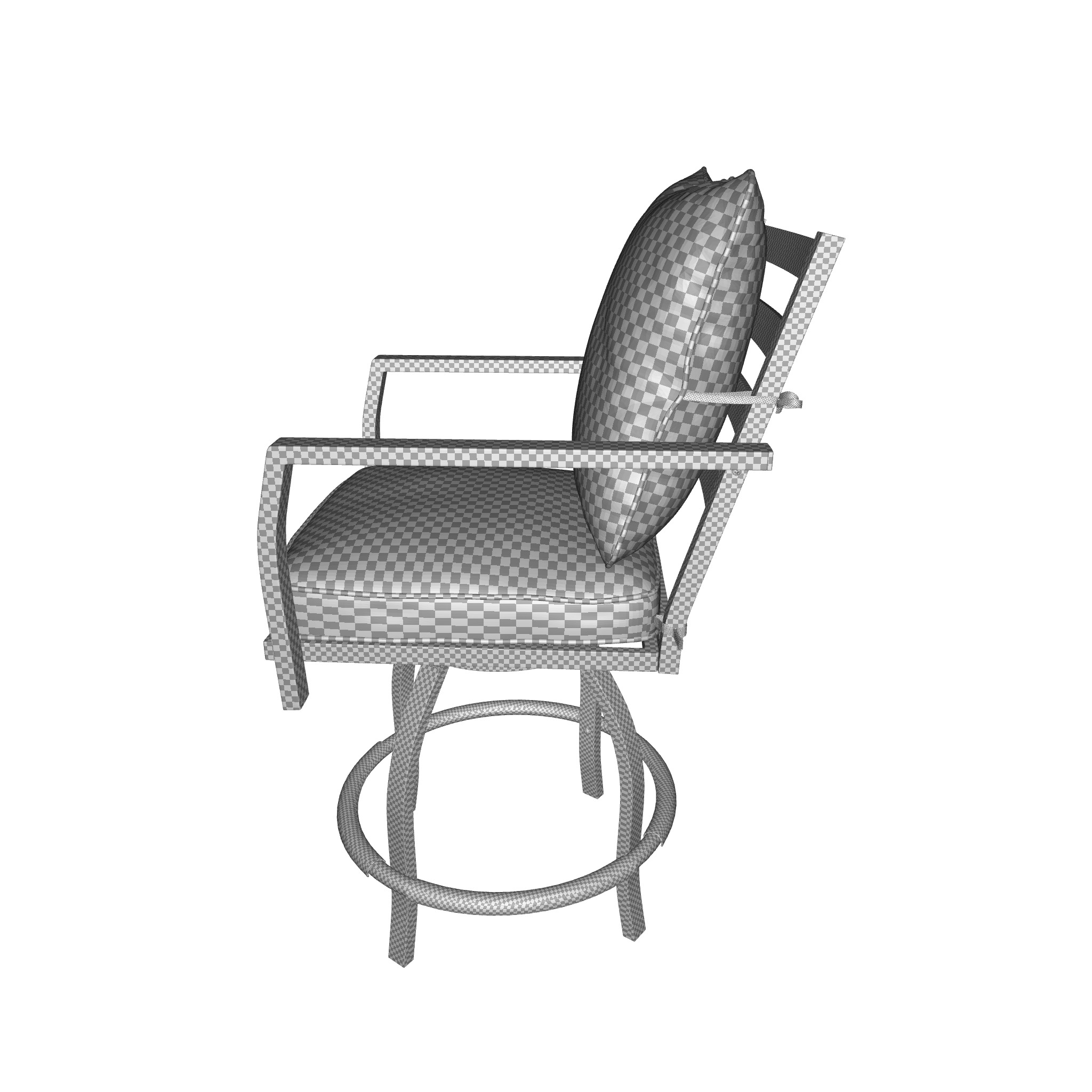 Briella Patio Bar Stool  3D model_6