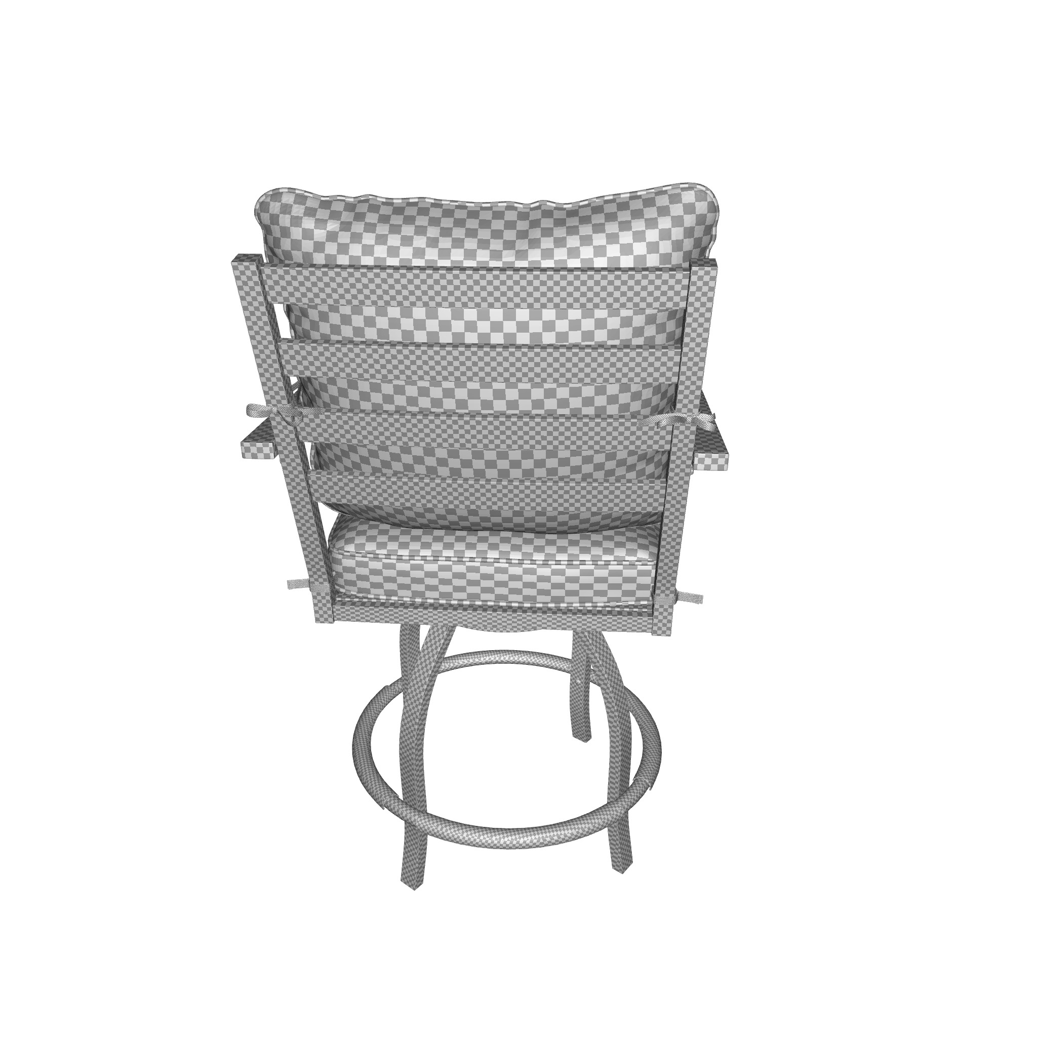 Briella Patio Bar Stool  3D model_7