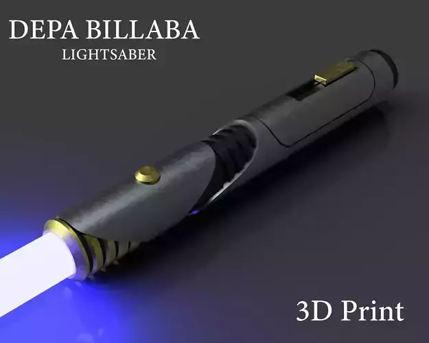 Depa Billaba Lightsaber - Clone Wars - 3D print 3D print model