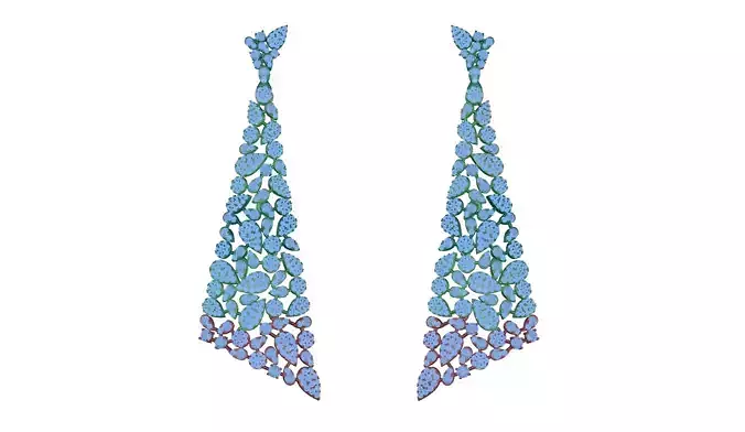 earring pair of earrings with crystals