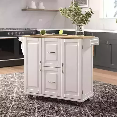 Aftonshire Wood Kitchen Island