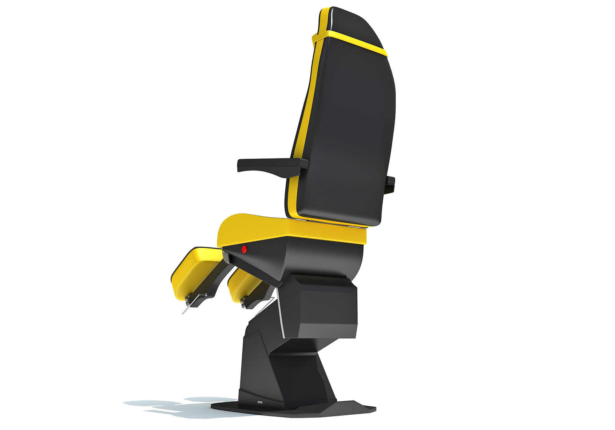 Medical Examination Chair 3D model_3