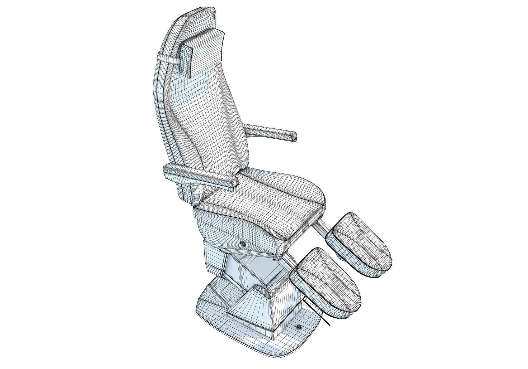 Medical Examination Chair 3D model_13