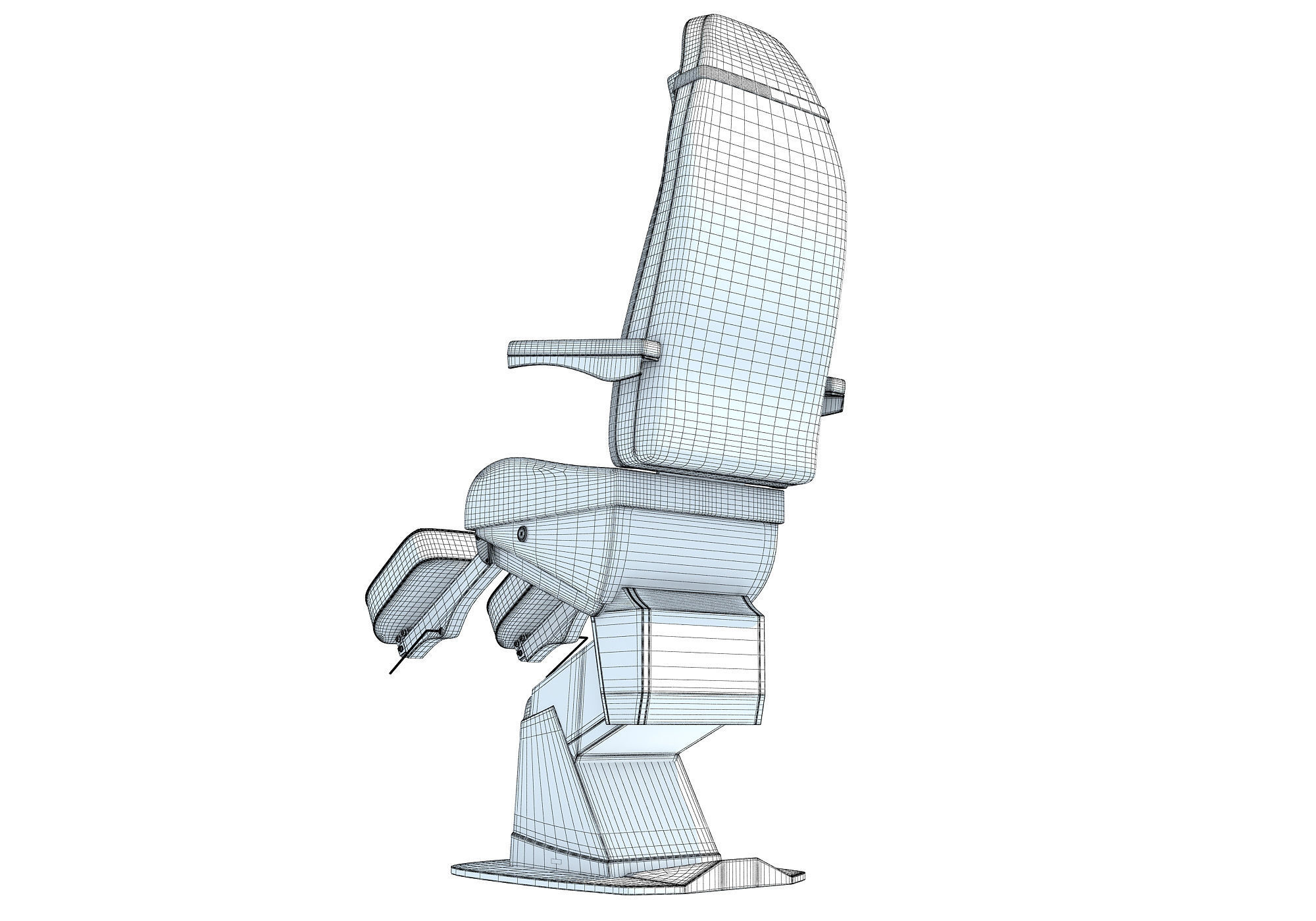 Medical Examination Chair 3D model_12