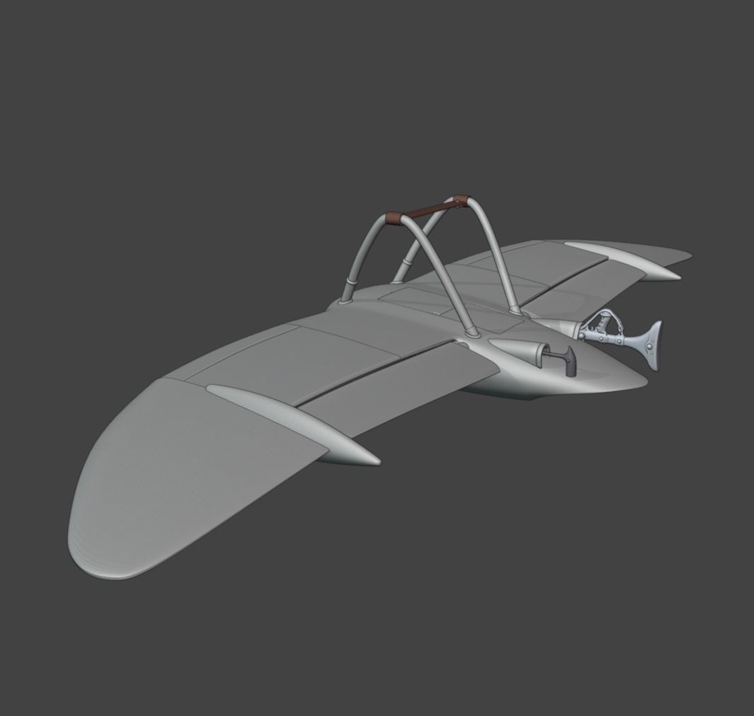 Nausicaa Glider and FoxSquirrel 3D print model_10