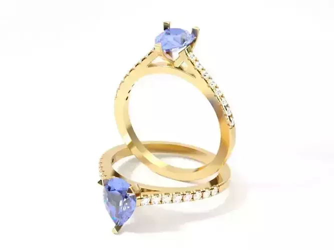 Cathedral Engagement Pear 