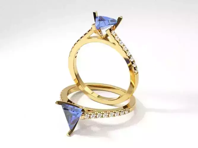 Cathedral Engagement Triangle 3D print model
