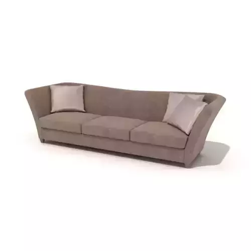 Brown Large Sofa 3D model