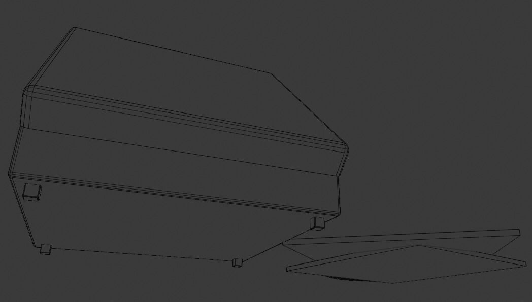 Cartoon Victrola 3D model_9