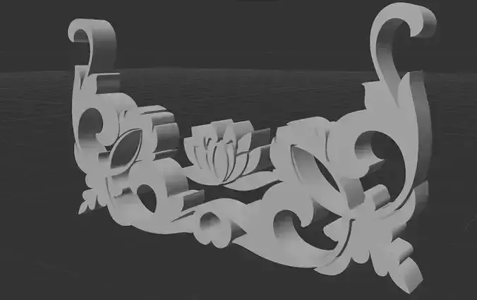 STL MODEL 2 PATTERN MODEL ornate piece of art