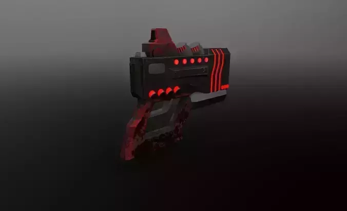 Si-fi game ready gun with lights