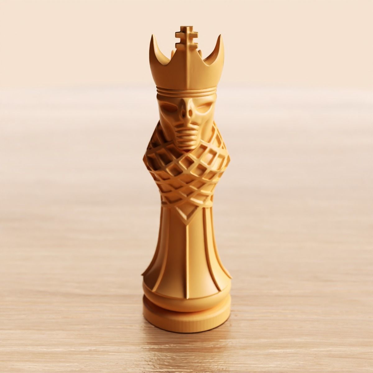 MAGNIFICENT CHESS KING SET 3D print model_1
