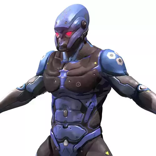 Arthur C humanoid in suit 3D model