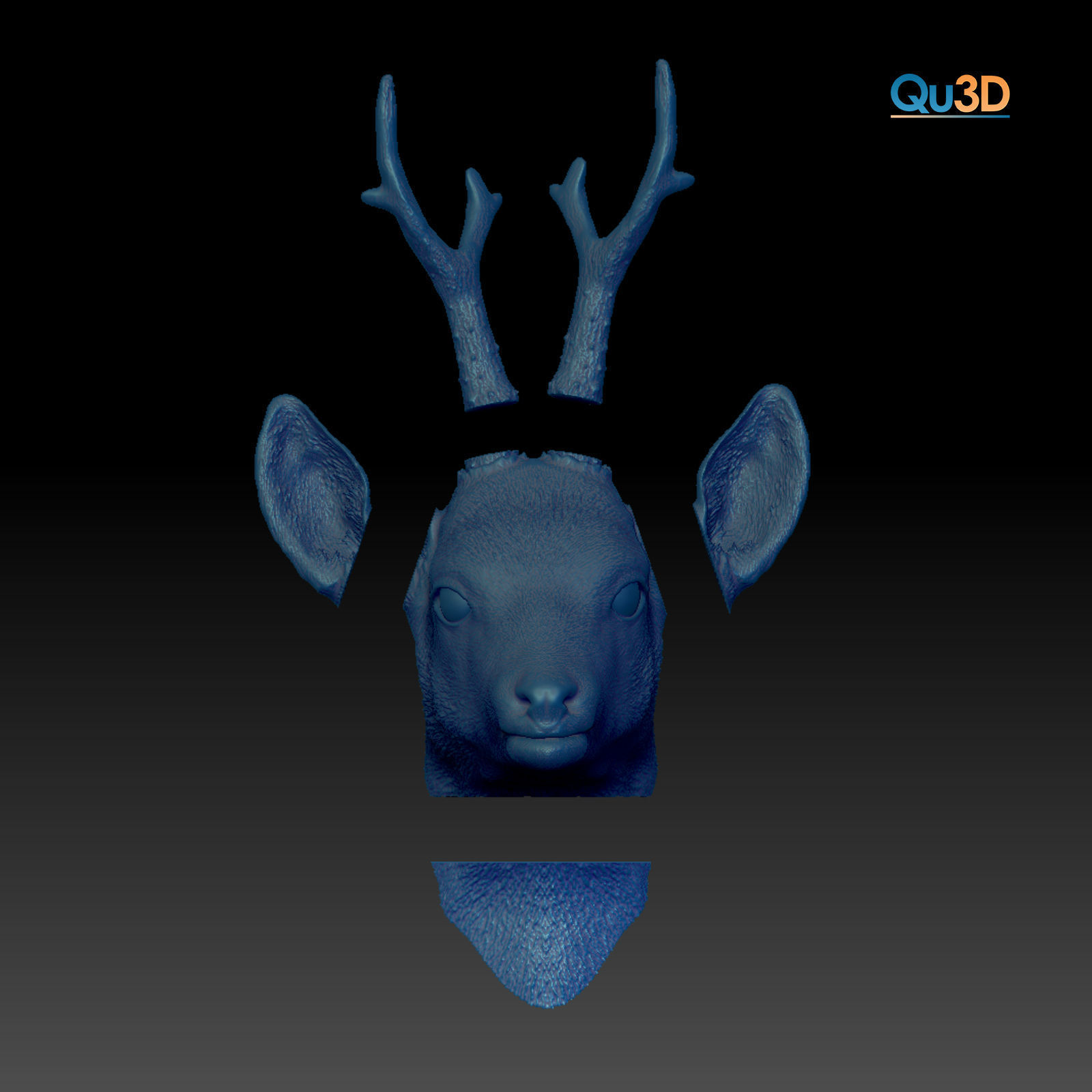 Deer man-High-end 3D print model highpoly 3D print model_2