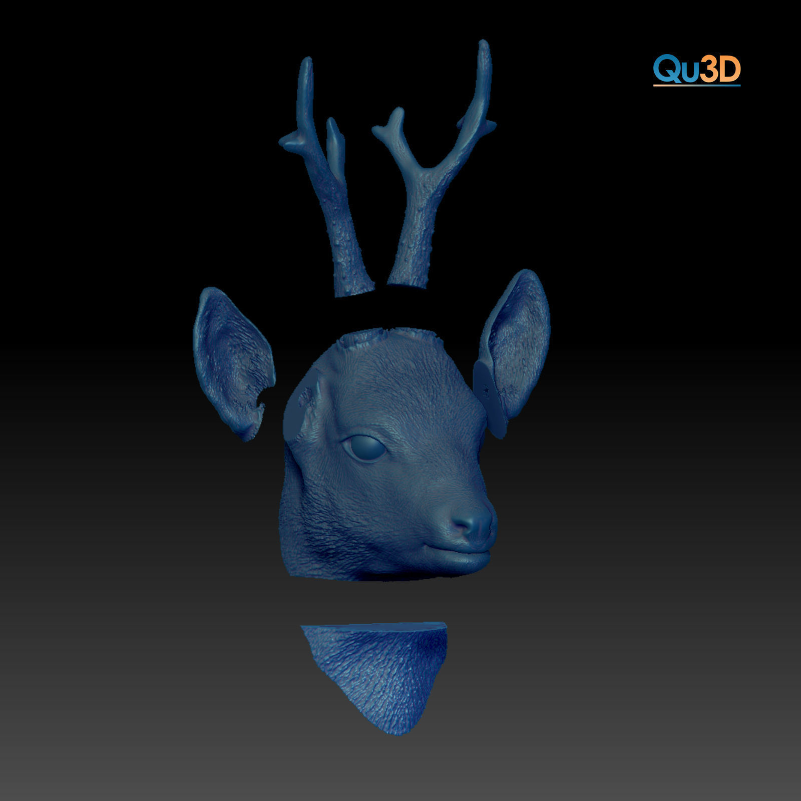 Deer man-High-end 3D print model highpoly 3D print model_8