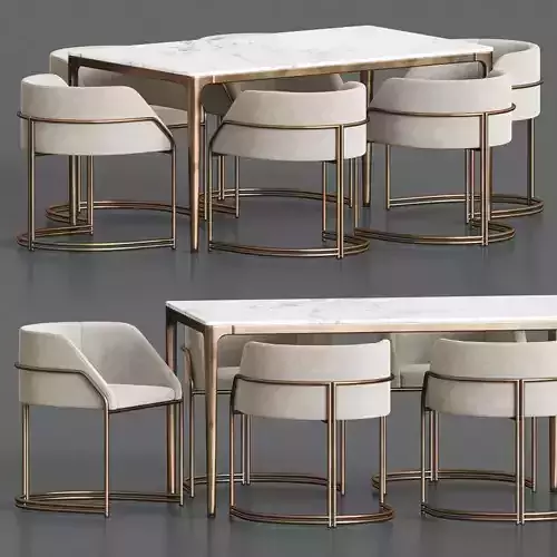 Deja Vu Chair Canto Table Dining Set
