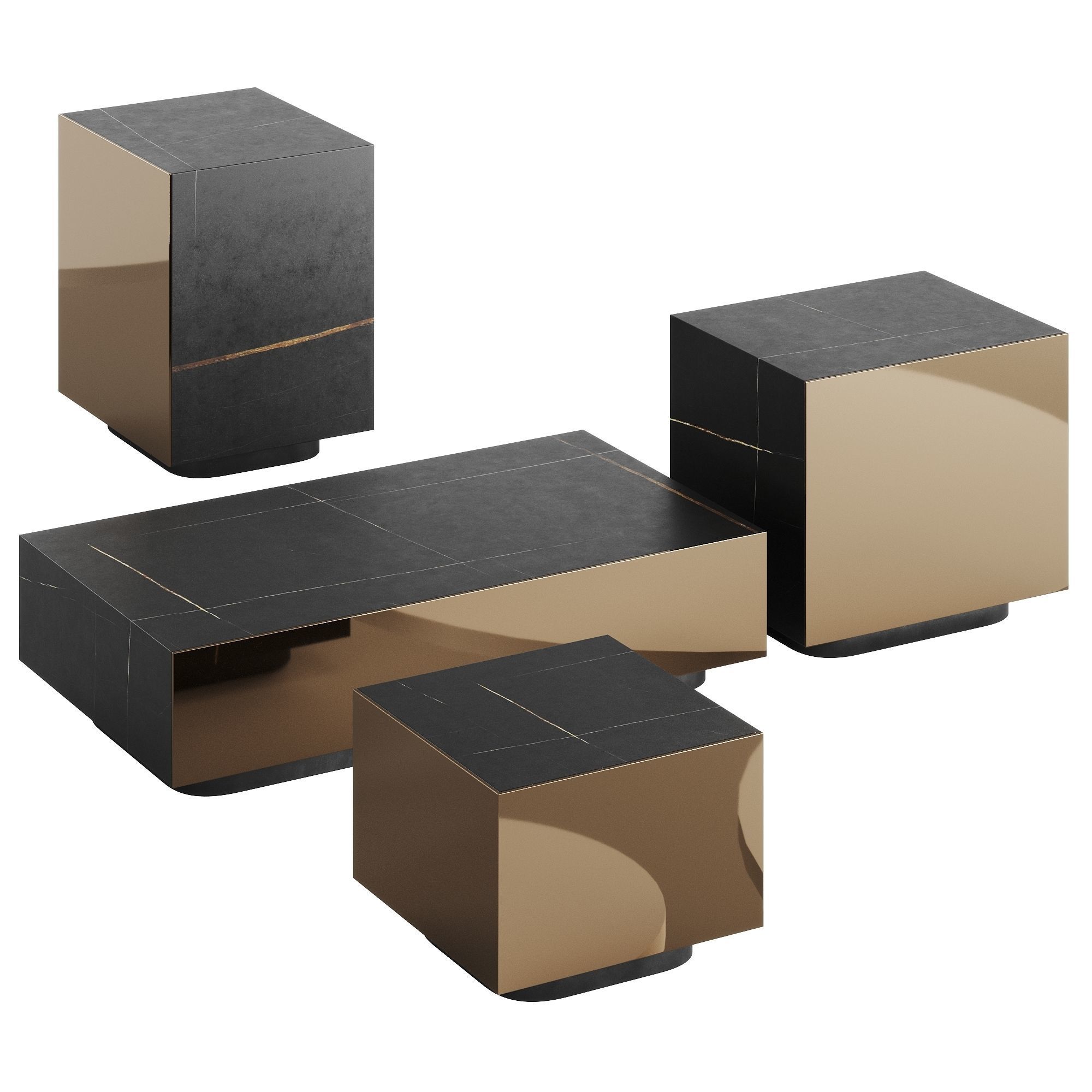 Fendi Prisme Sahara Noir Low-poly 3D model_1