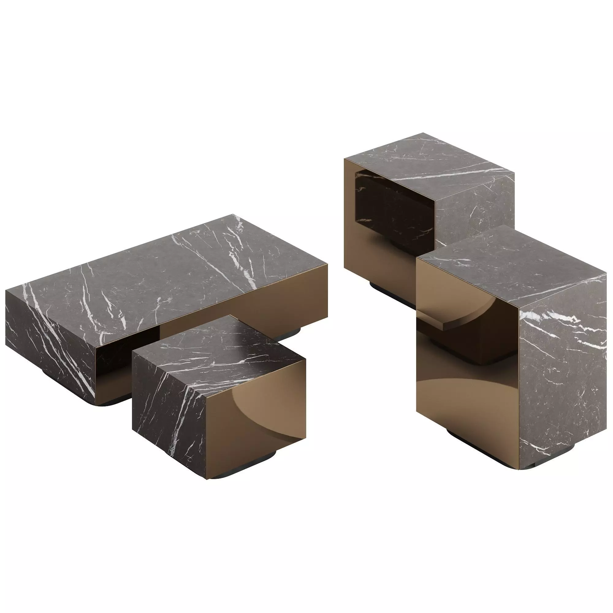 Fendi Prisme Sahara Noir Low-poly 3D model_0