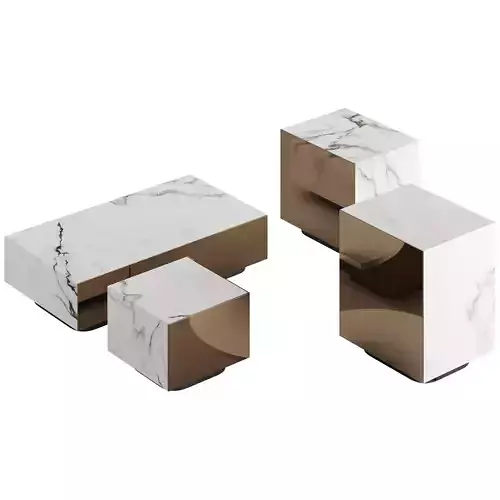 Fendi Prisme Calacatta Marble Low-poly 3D model