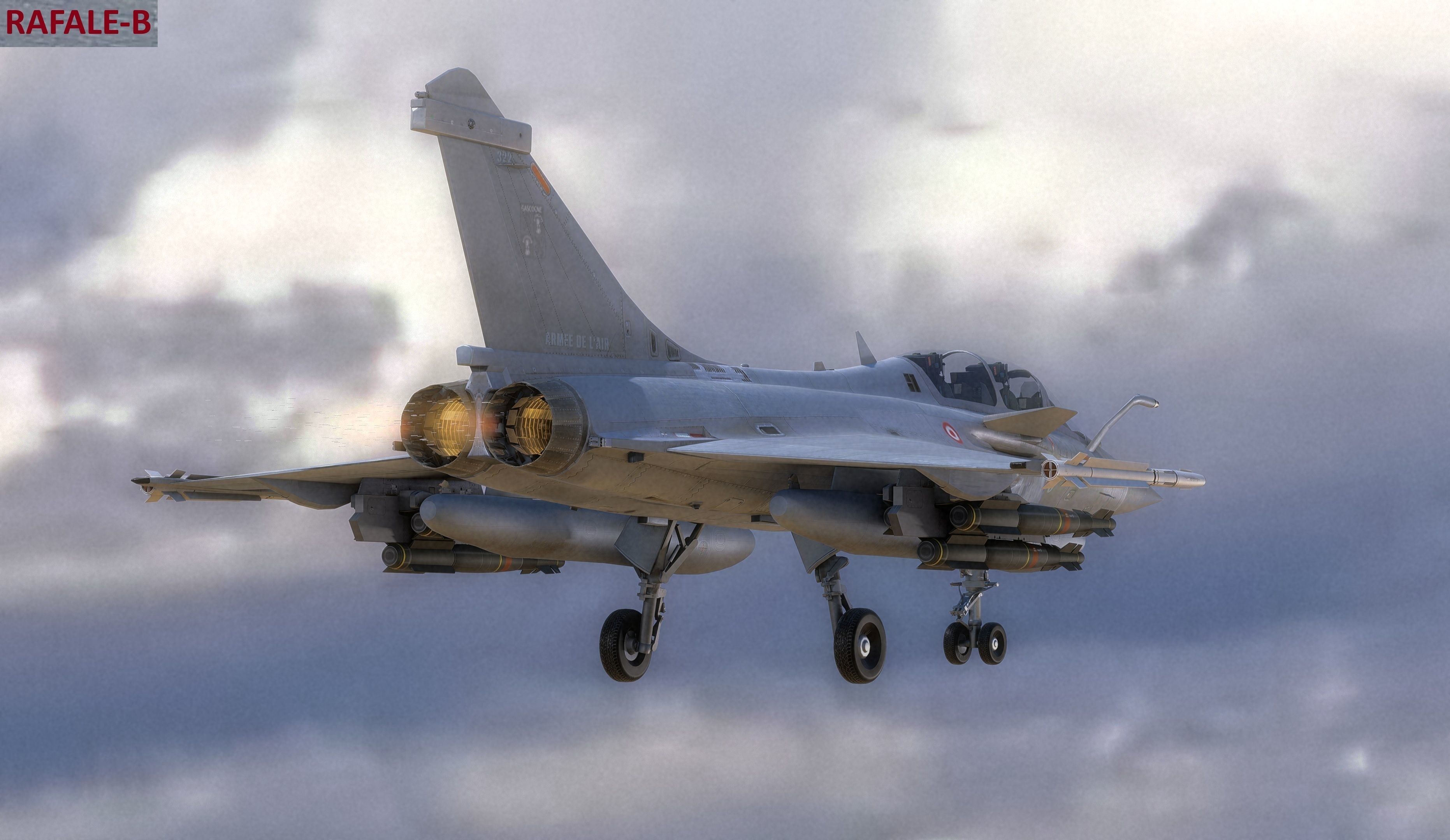 Dassault Rafale Collection - Rigged-High Resolution Cocpit Low-poly 3D model_45