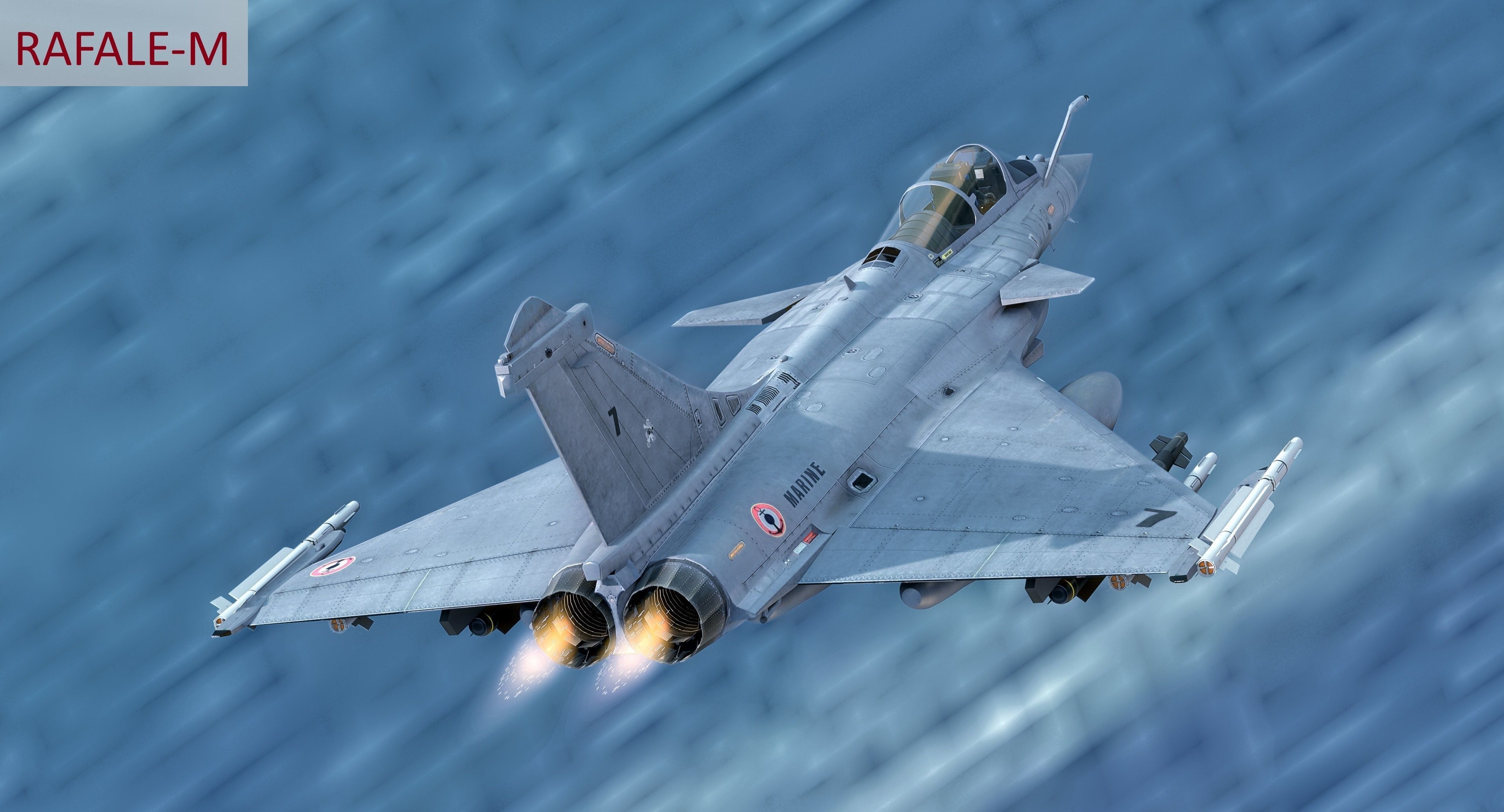 Dassault Rafale Collection - Rigged-High Resolution Cocpit Low-poly 3D model_24