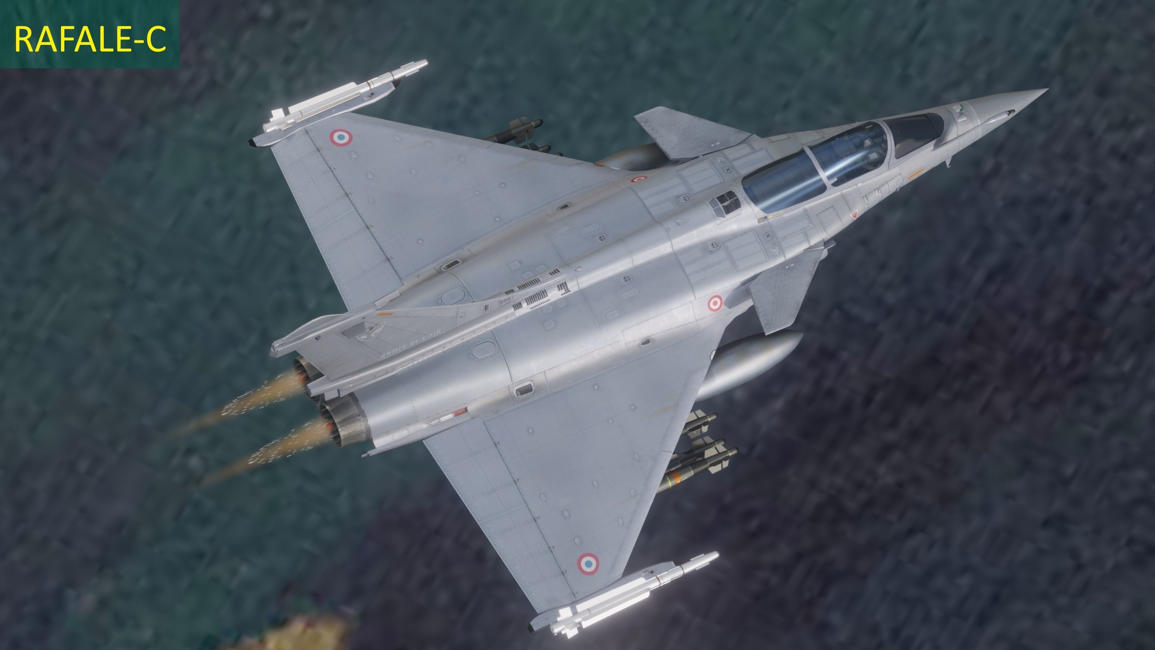 Dassault Rafale Collection - Rigged-High Resolution Cocpit Low-poly 3D model_13