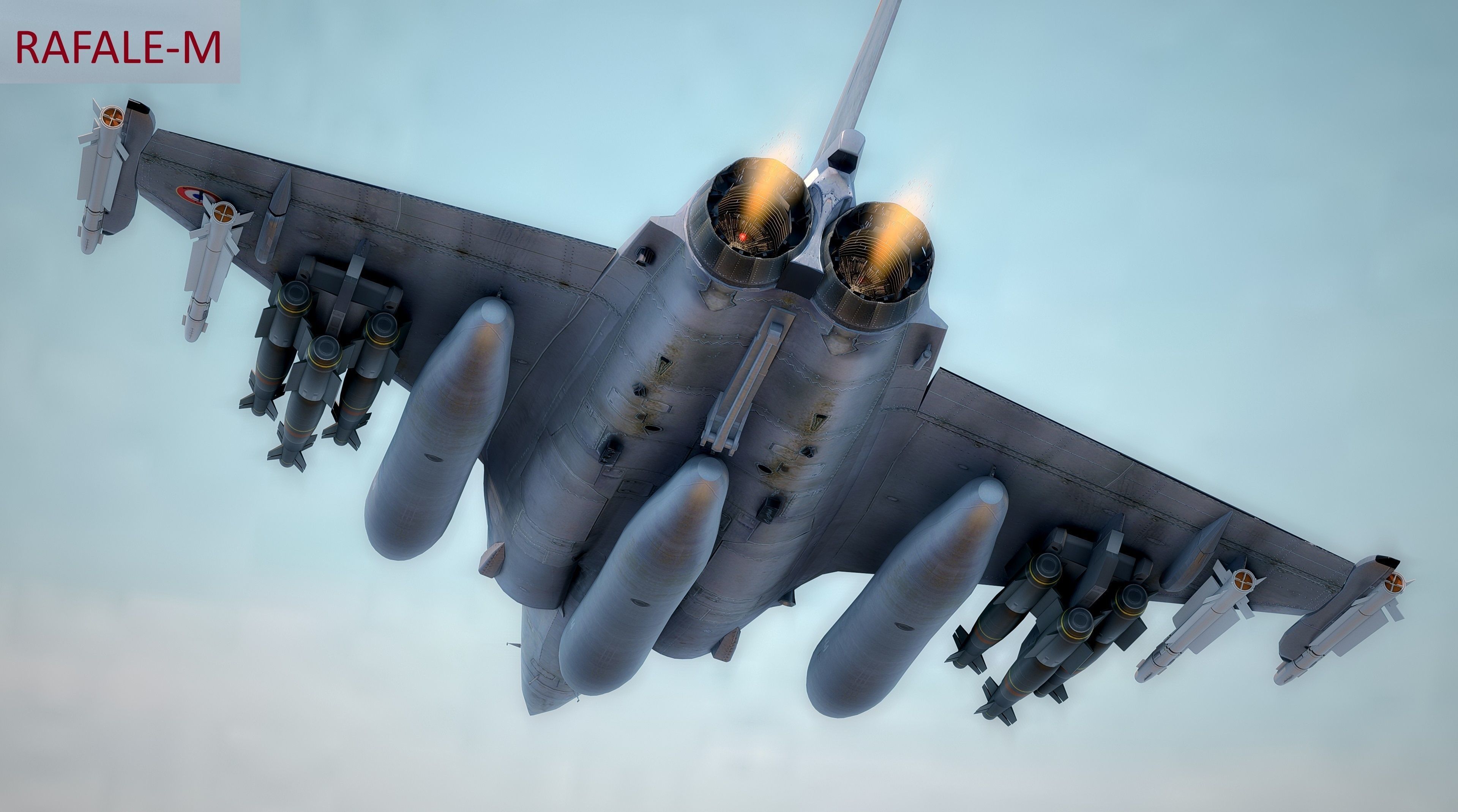 Dassault Rafale Collection - Rigged-High Resolution Cocpit Low-poly 3D model_26