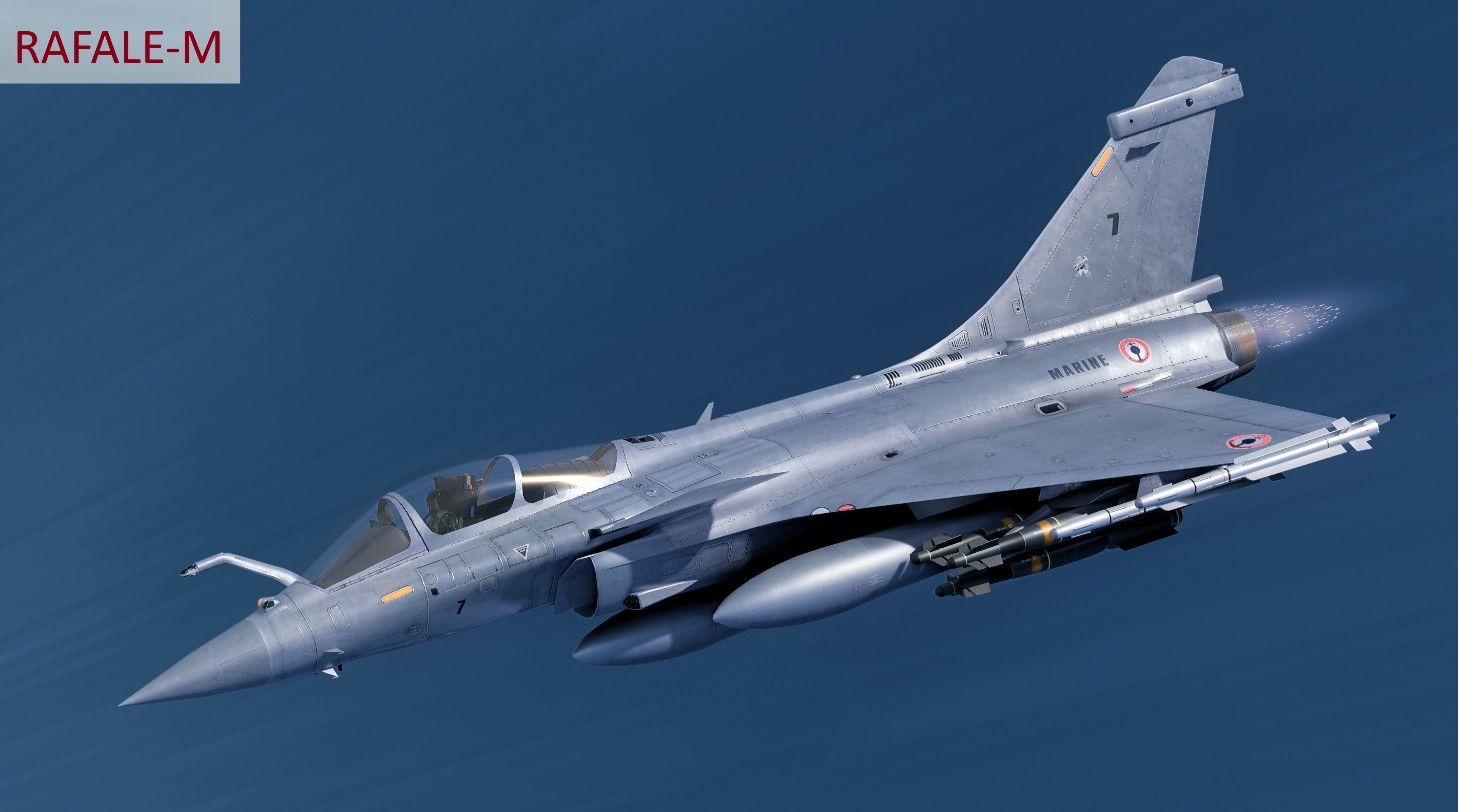 Dassault Rafale Collection - Rigged-High Resolution Cocpit Low-poly 3D model_25