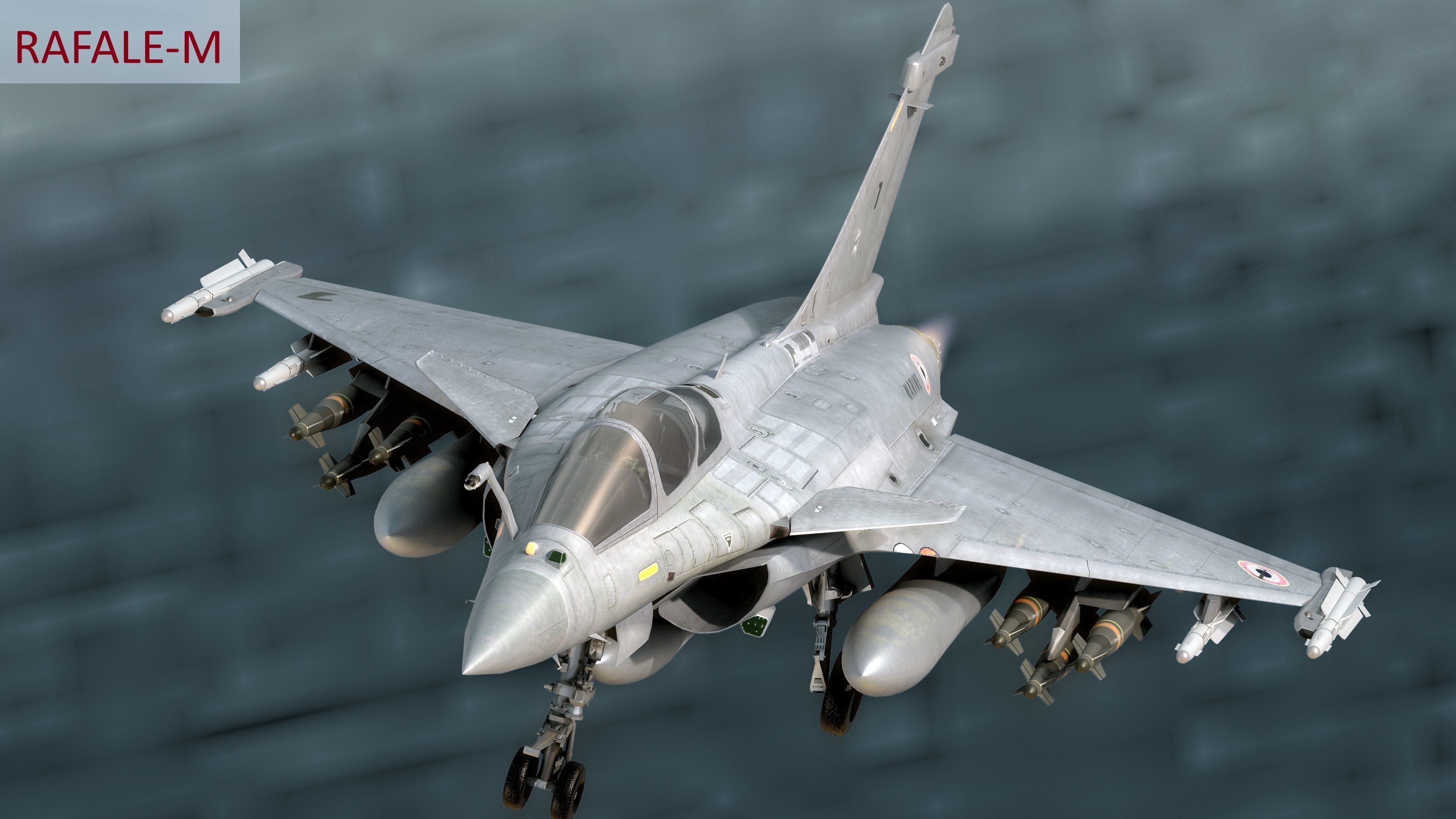 Dassault Rafale Collection - Rigged-High Resolution Cocpit Low-poly 3D model_28