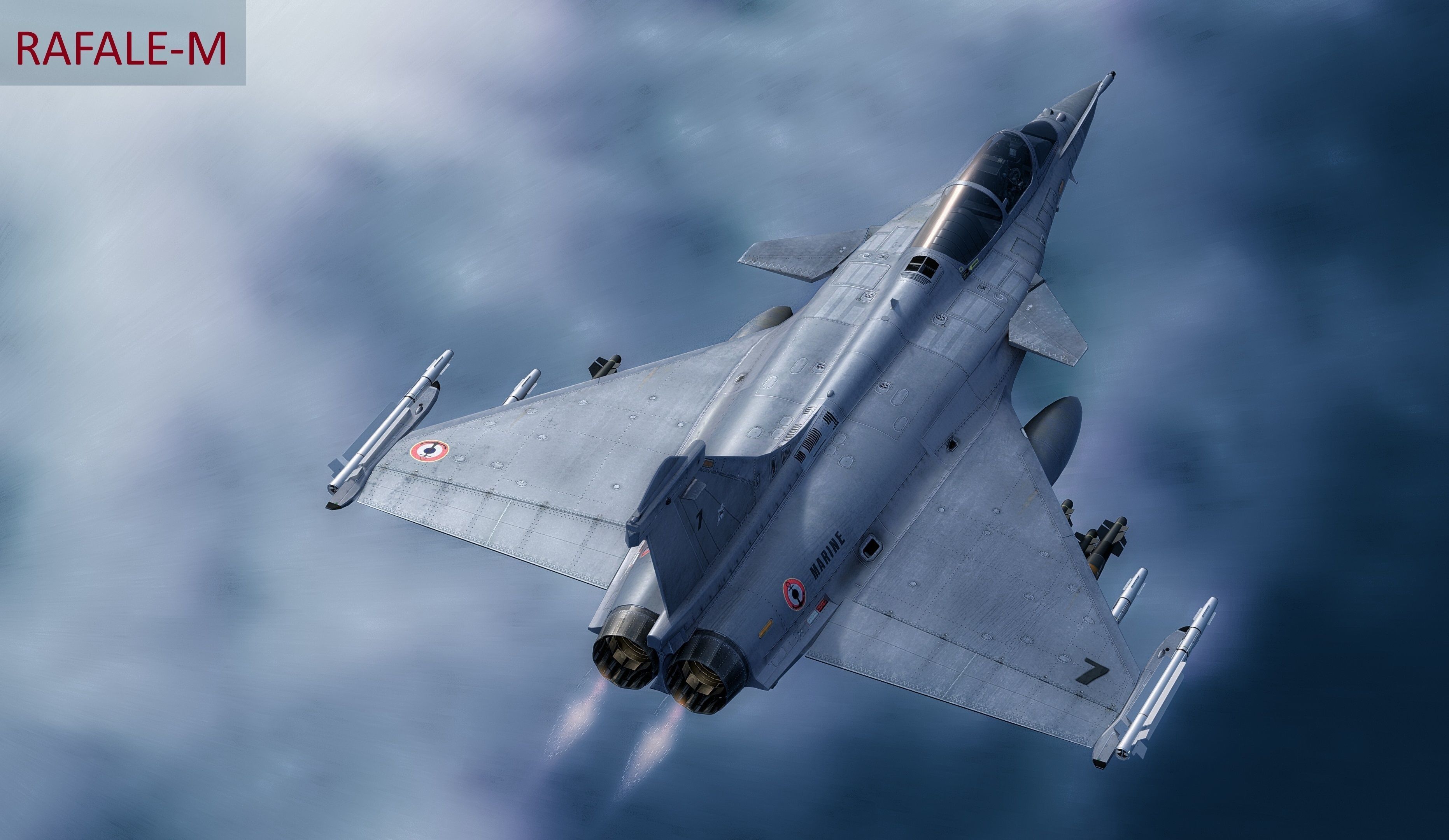 Dassault Rafale Collection - Rigged-High Resolution Cocpit Low-poly 3D model_35