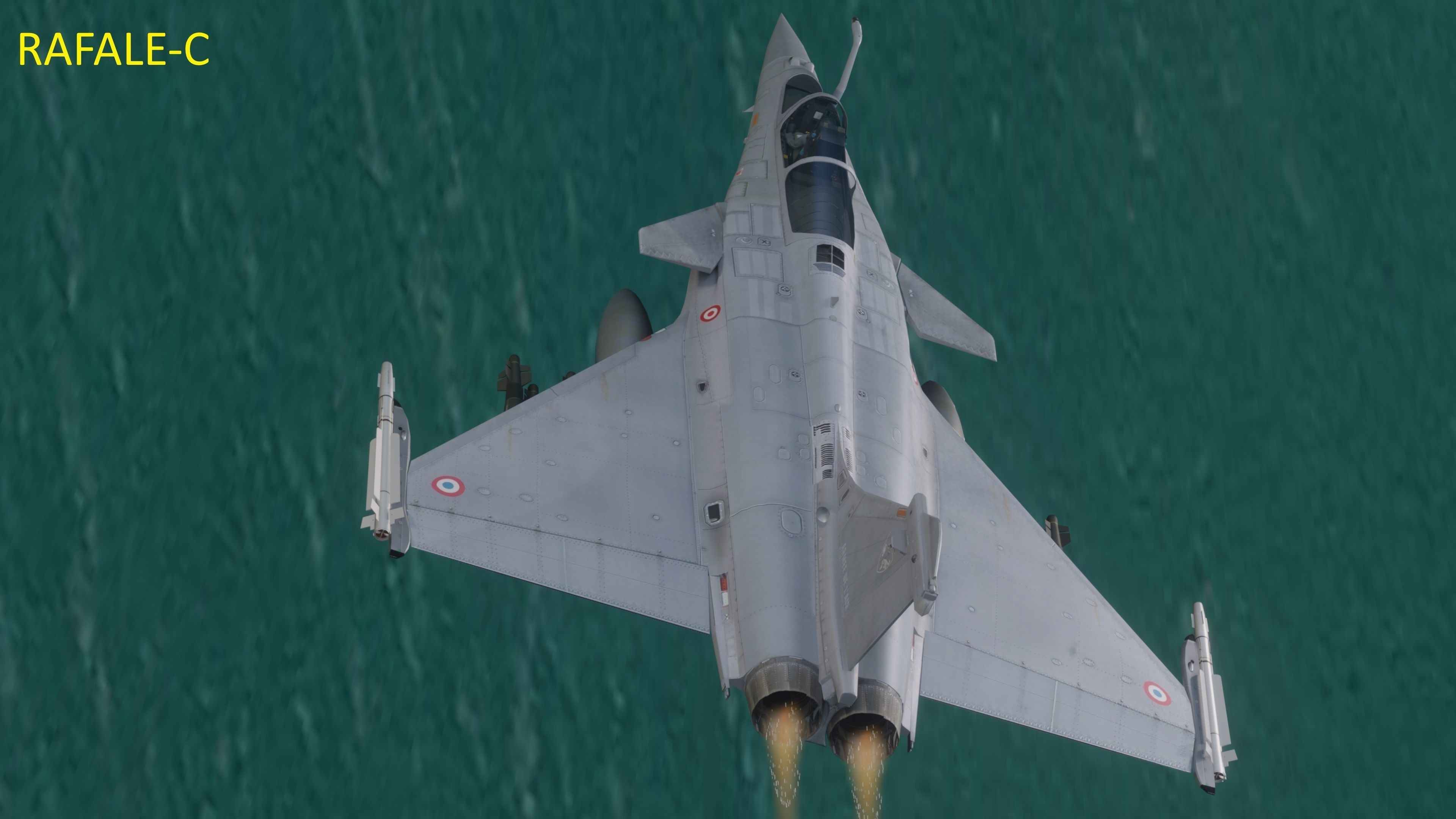 Dassault Rafale Collection - Rigged-High Resolution Cocpit Low-poly 3D model_16