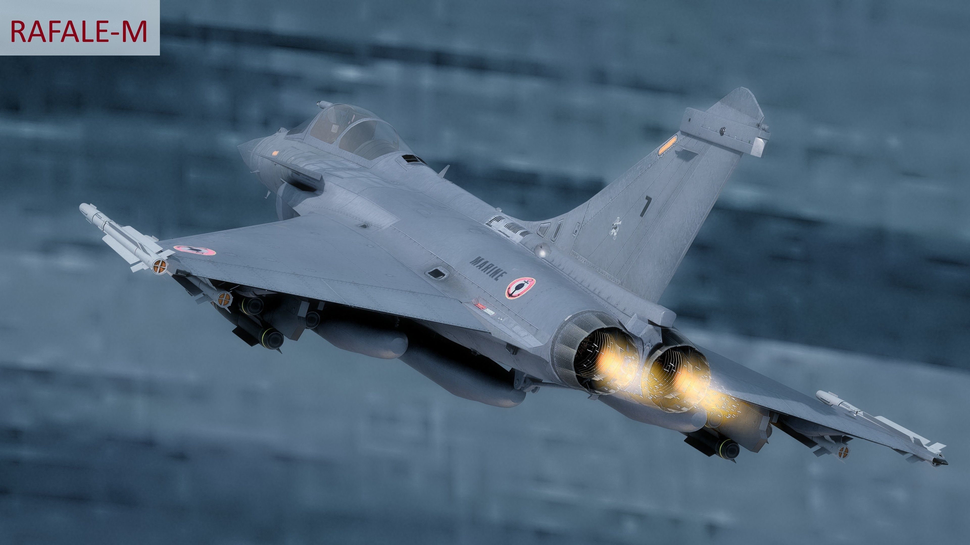 Dassault Rafale Collection - Rigged-High Resolution Cocpit Low-poly 3D model_27