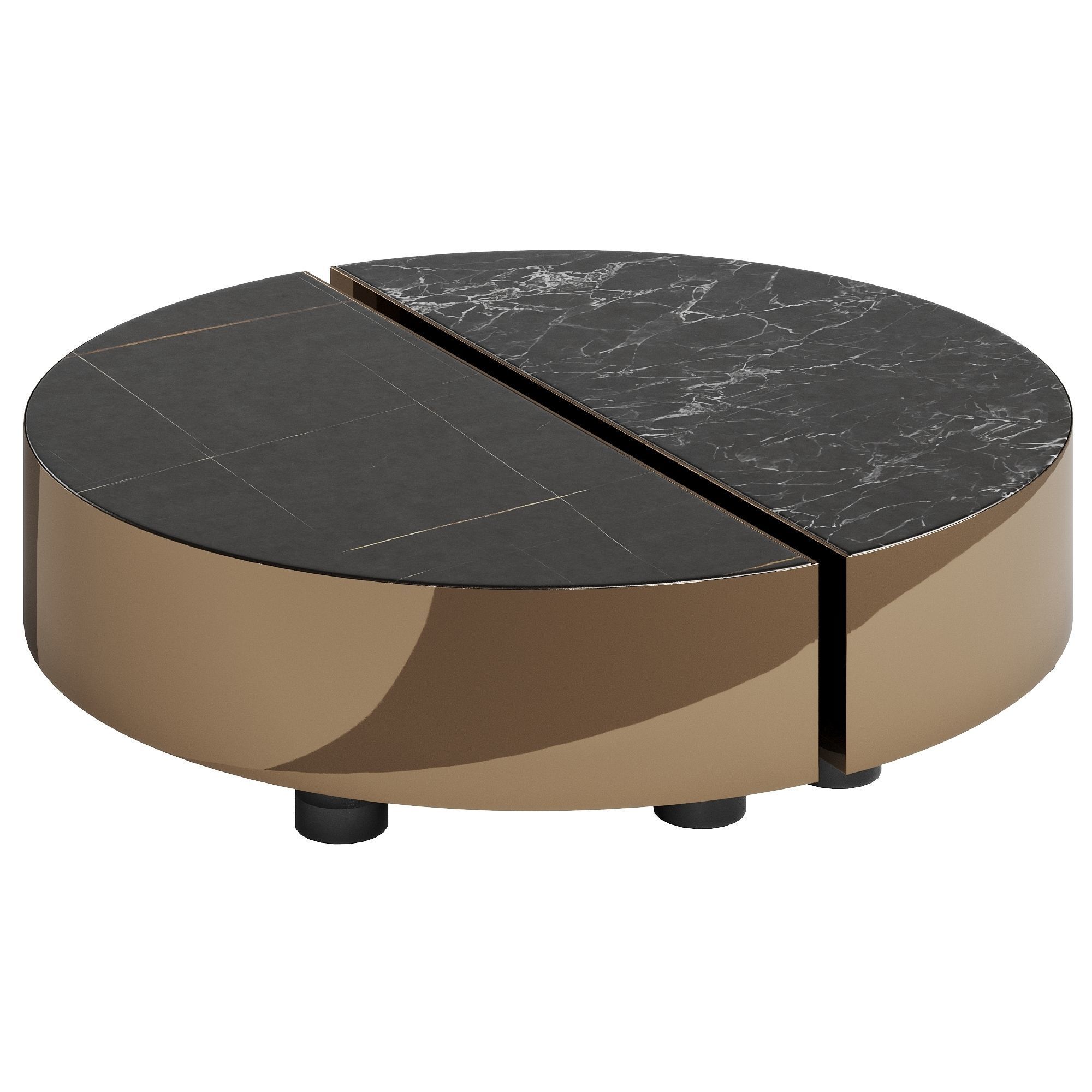 Fendi Eclipse Marble Coffee Table Low-poly 3D model_3
