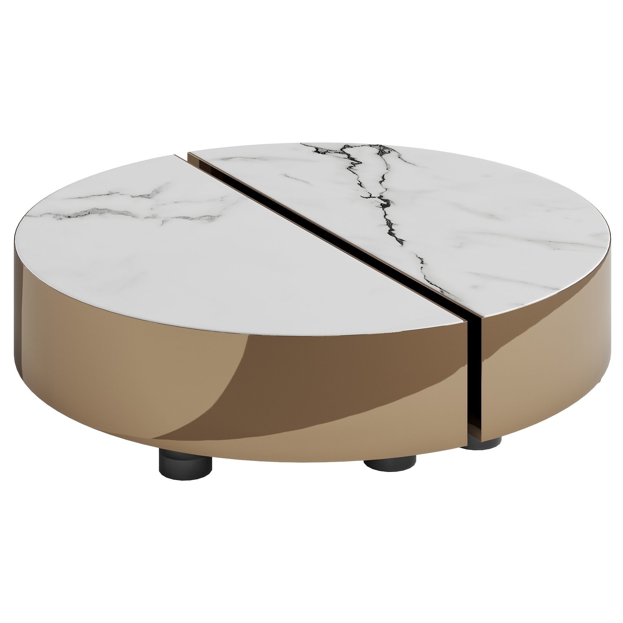 Fendi Eclipse Marble Coffee Table Low-poly 3D model_2