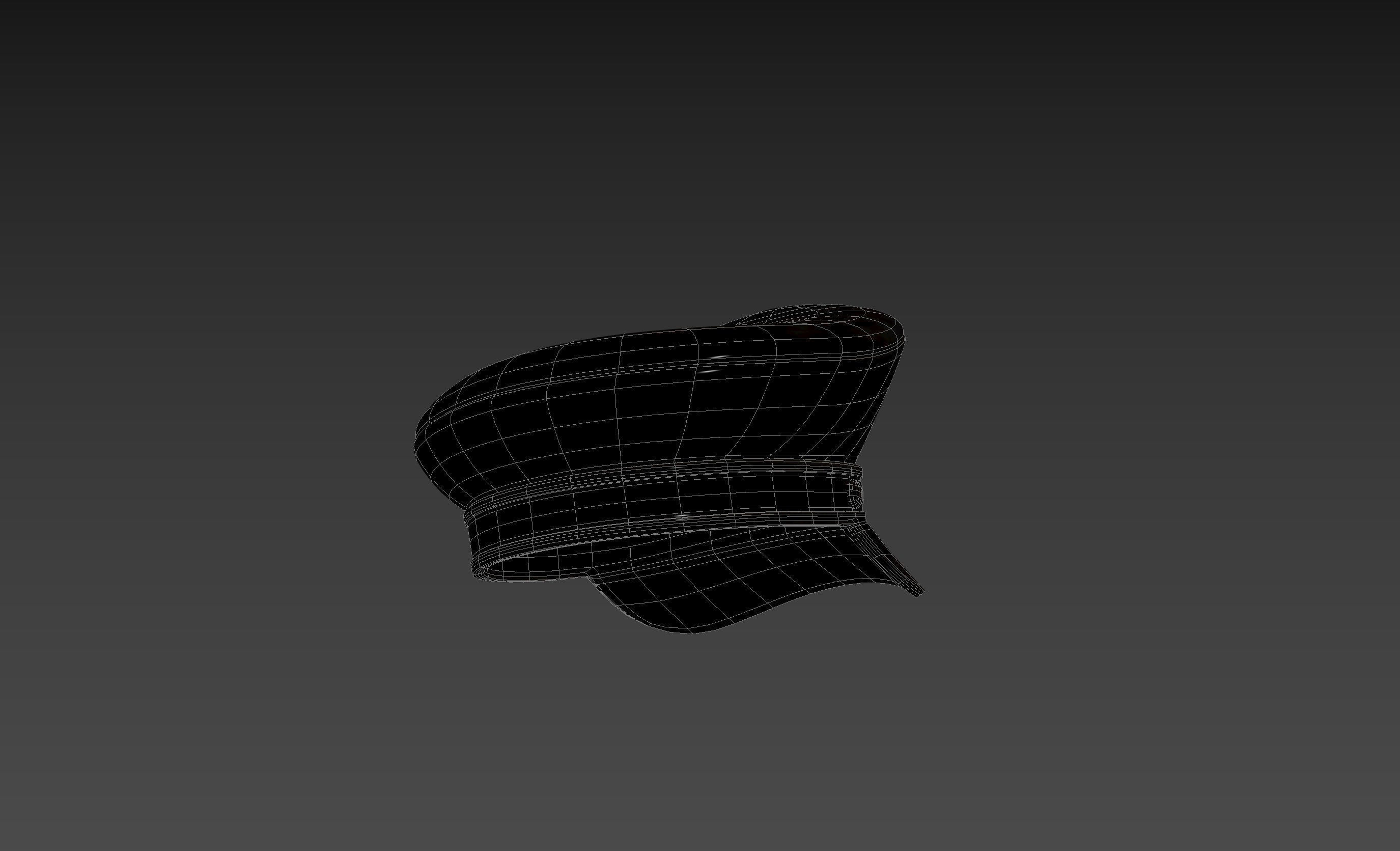 Prop052 Leather Hat 3D model_17