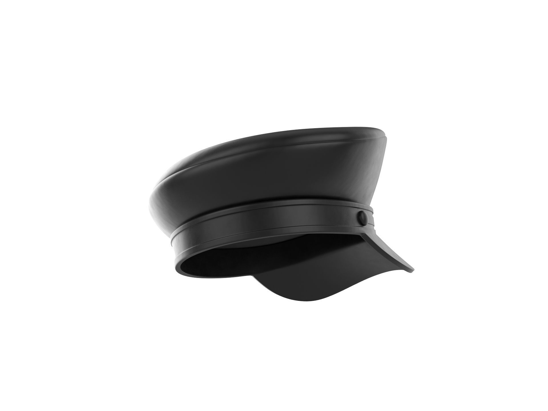 Prop052 Leather Hat 3D model_4