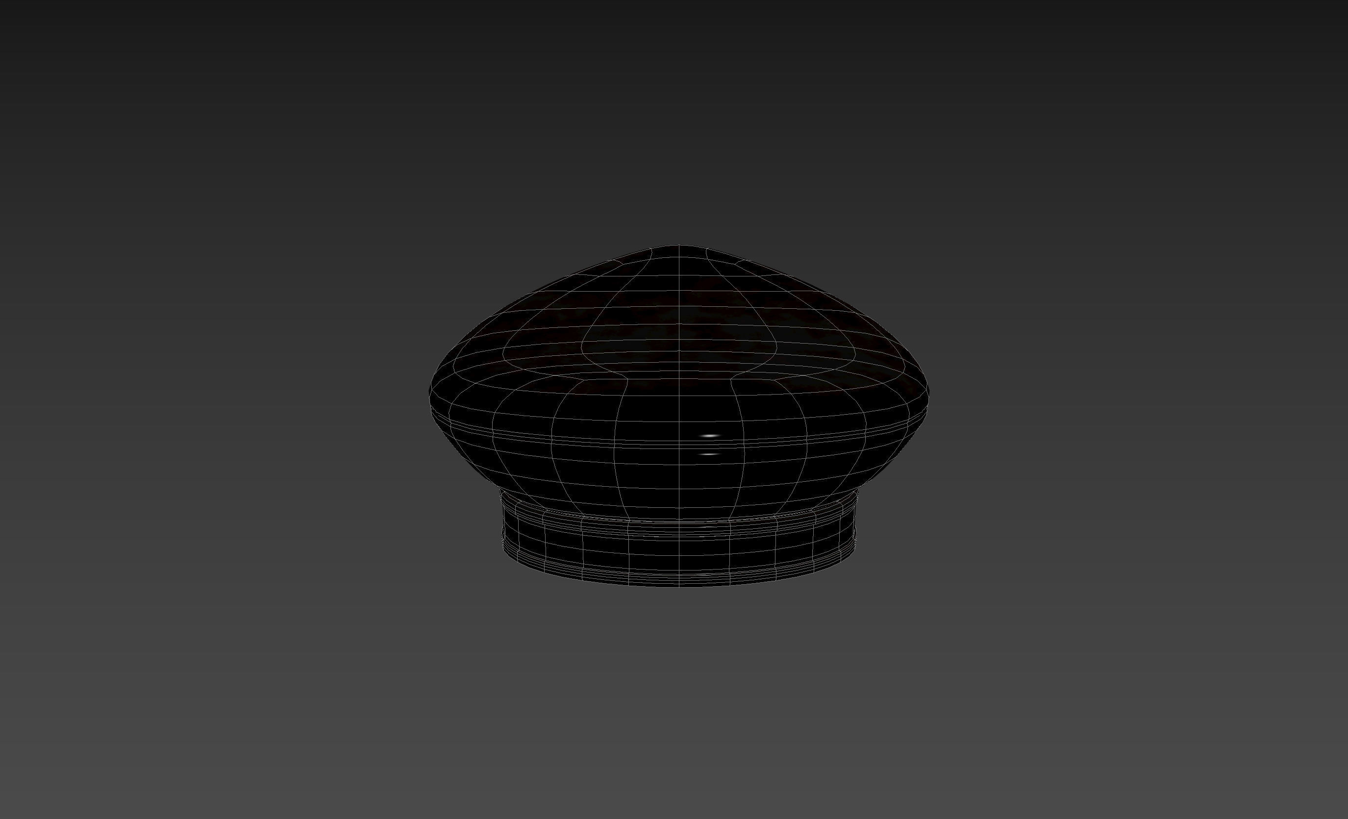 Prop052 Leather Hat 3D model_18