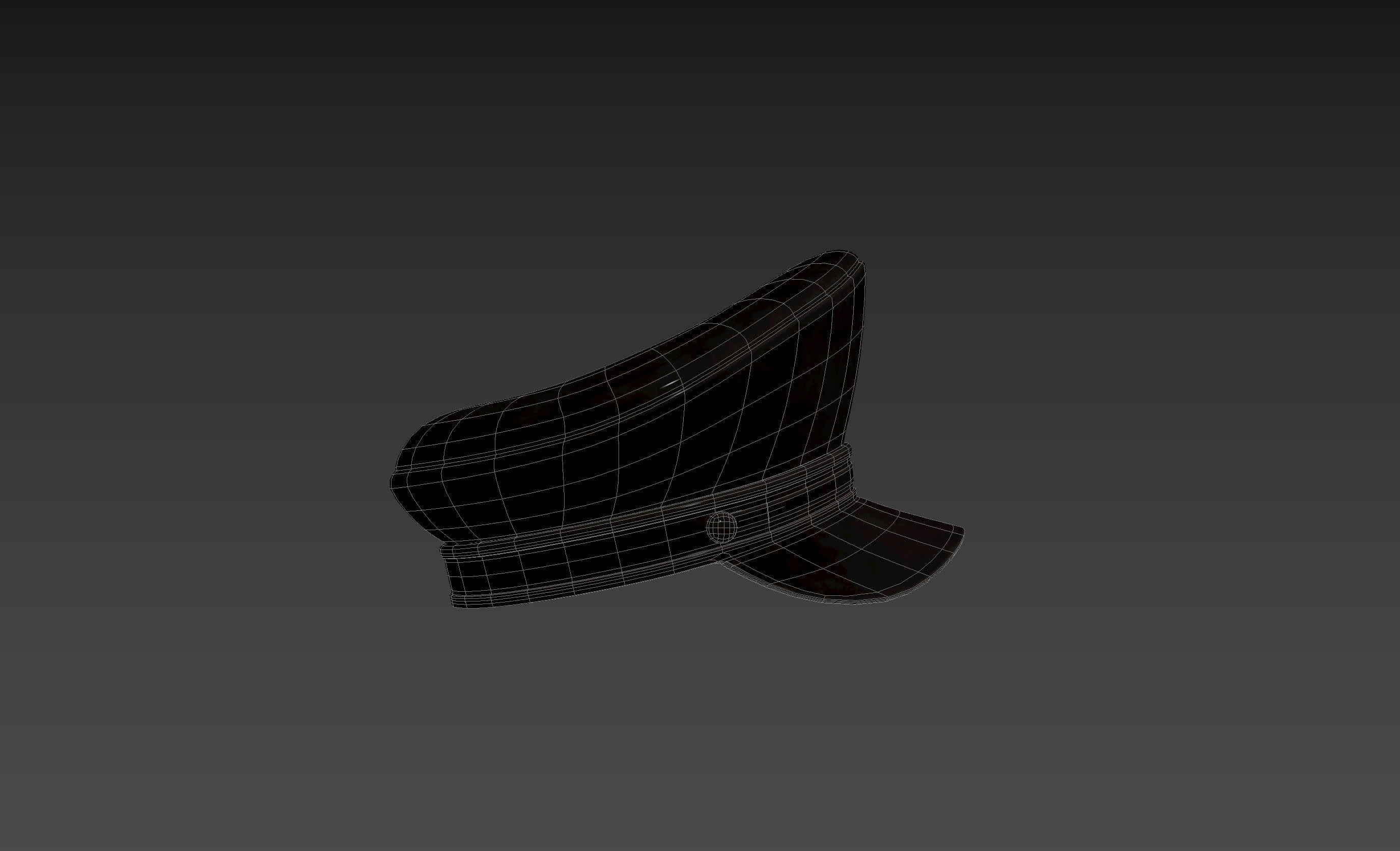 Prop052 Leather Hat 3D model_16