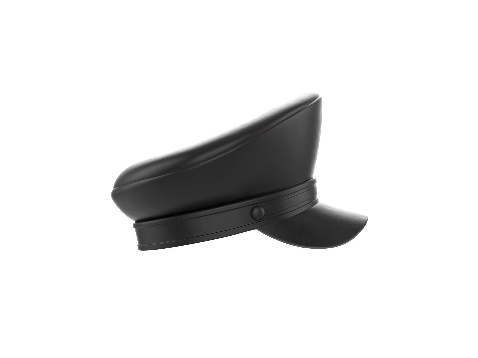Prop052 Leather Hat 3D model_3