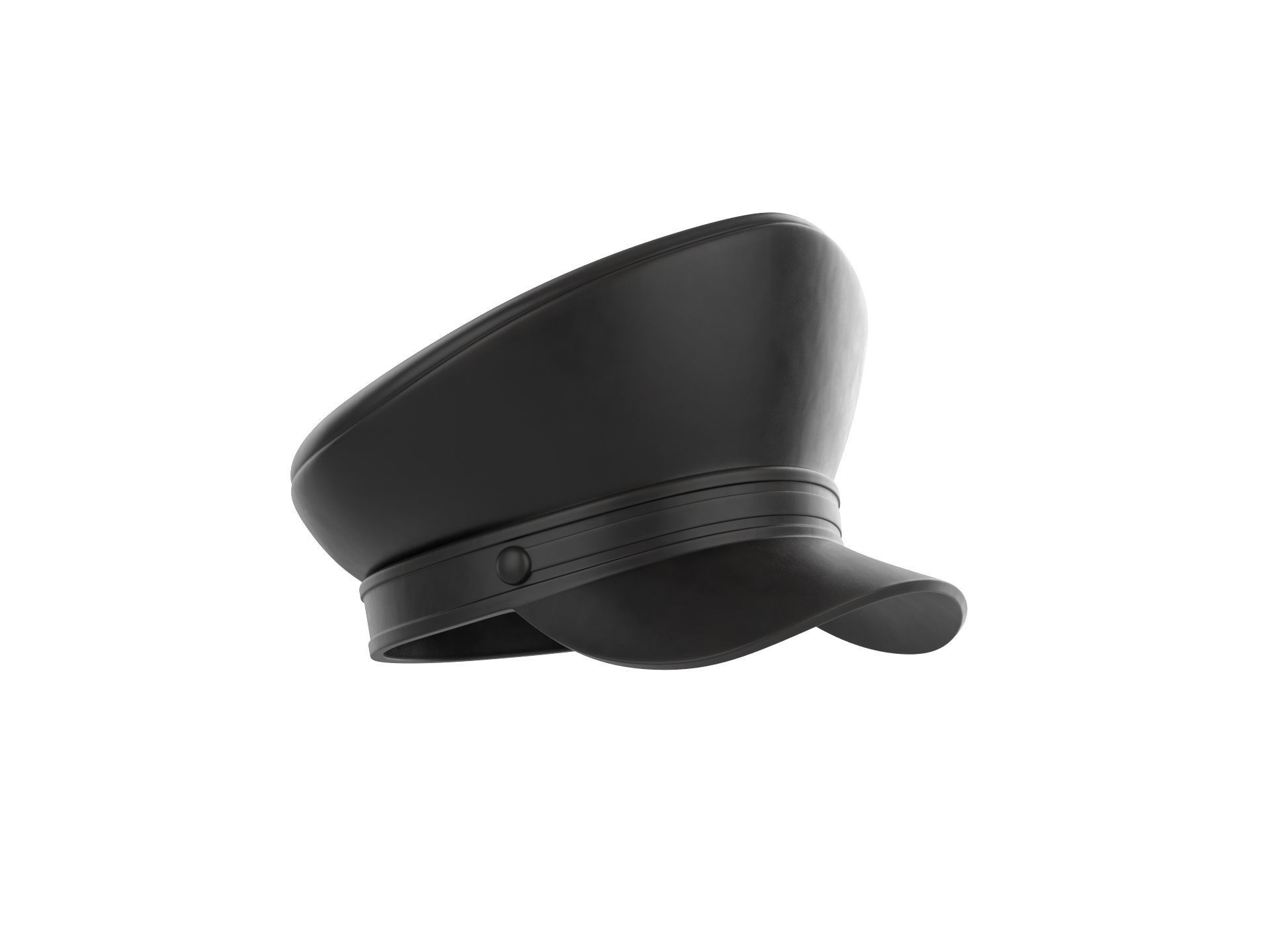 Prop052 Leather Hat 3D model_2