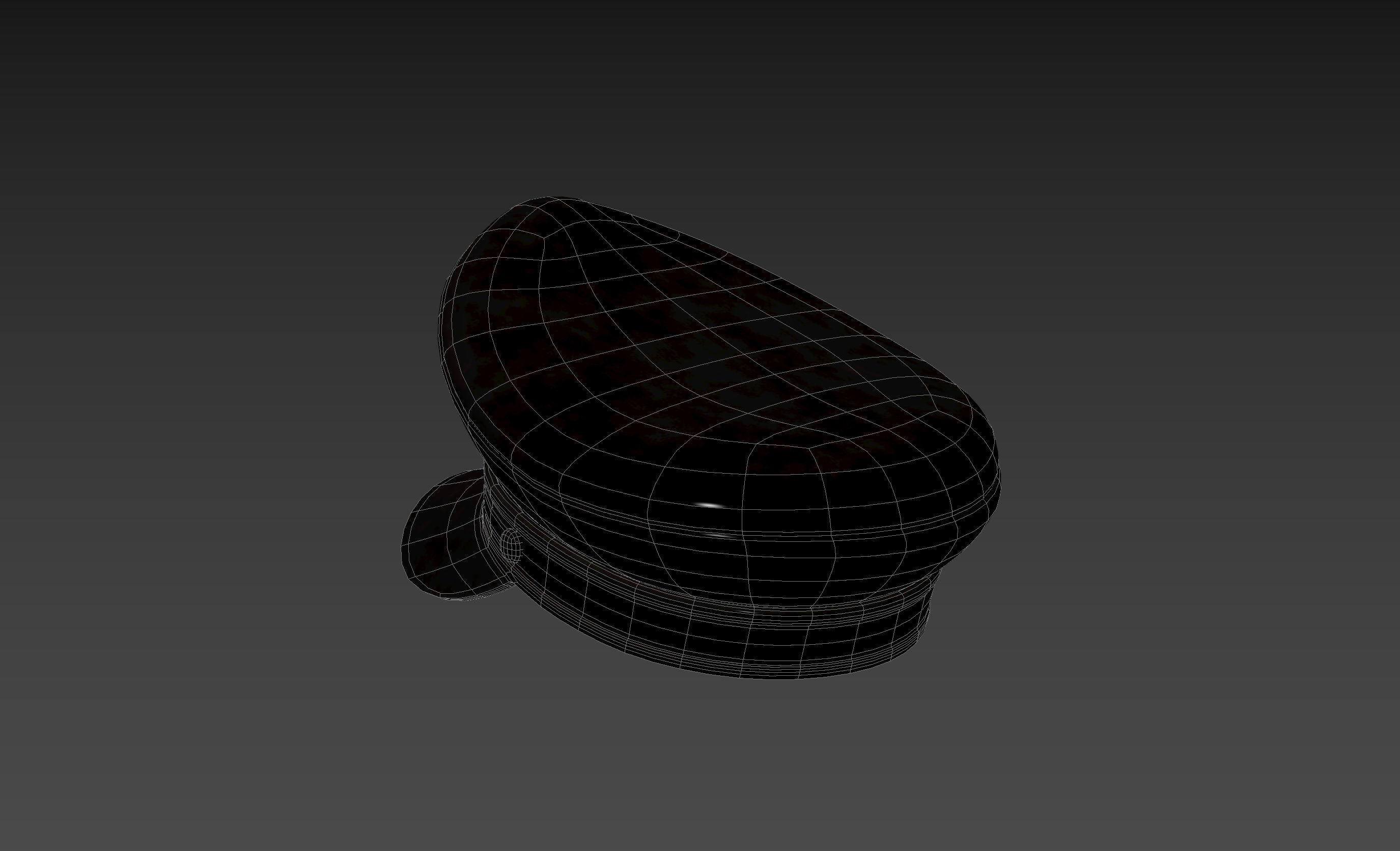 Prop052 Leather Hat 3D model_19
